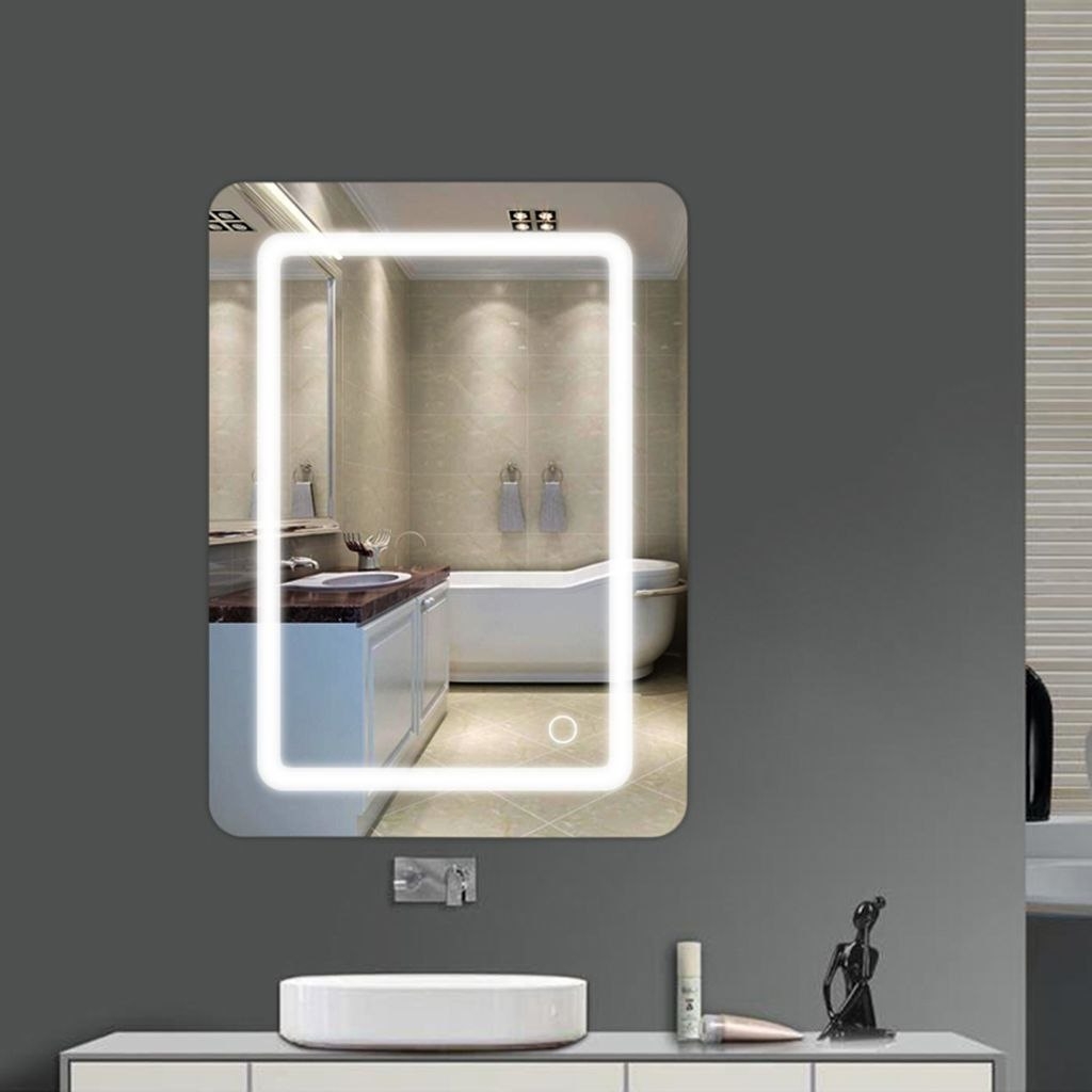 Badspiegel Mit Beleuchtung,Badezimmerspiegel Mit  Beleuchtung,Badezimmerspiegel Led Touch 500 * 700 * 40Mm Mit Licht 9W with Badezimmerspiegel 40 X 40